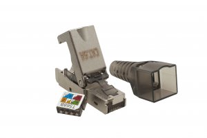 Фото Коннектор 8P8C STP 6A (RJ-45) безынструментальный (10-0240)