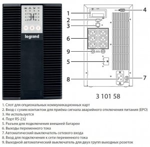 Фото ИБП KEOR LP 3000ВА (310158)