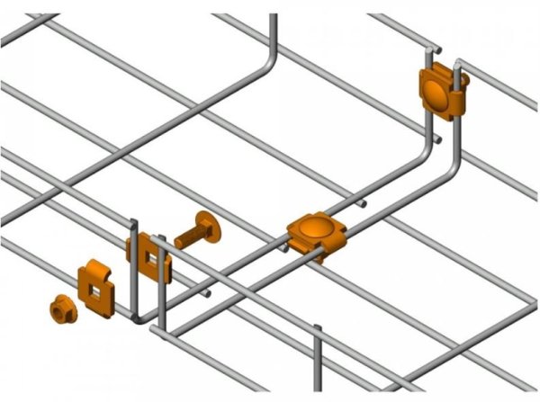 Фото Соединительный комплект проволочного лотка INOX (PR08.35307) (Промрукав)