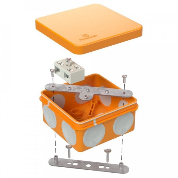 Фото Коробка огнестойкая разветвительная для о/п двухкомпонентная 80х80х40 (60-0210-FR6.0-4-2-Р)