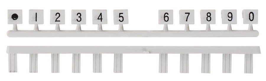 Фото Маркировочная вставка 1...0 для плинтов ПВТ (120905-00126)