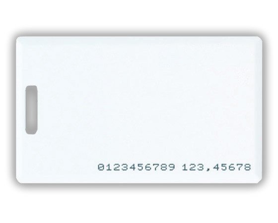 Фото RFID карта EM-Marine CLAMSHELL (толстая) с номером (0450)