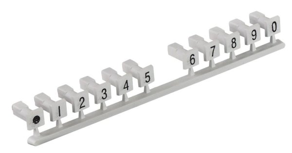 Фото Маркировочная вставка 1...0 для плинтов ПВТ (120905-00126)