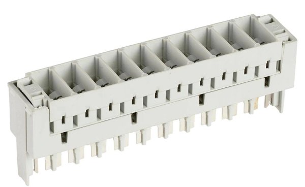 Фото Магазин защиты 10 пар 2/10, для 3-х полюсных разрядников, неоснащенный ПВТ (120905-00124)