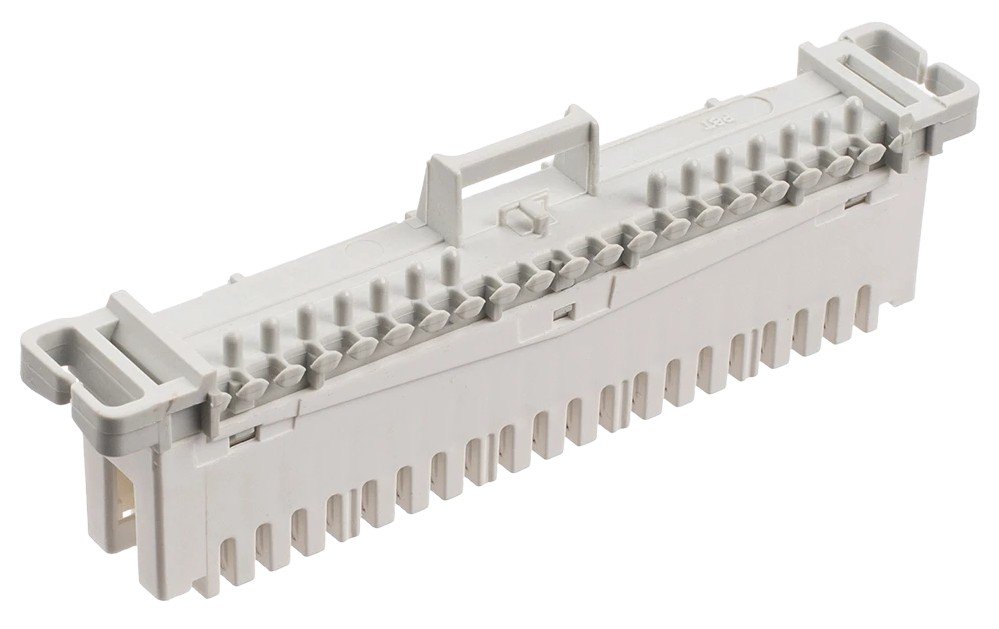 Фото Плинт ПВТ-10Р Эконом, LSA plus, 10 пар неразмыкаемые контакты 0...9 (900000-01072)