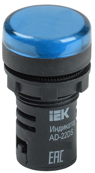 Фото Лампа AD22DS (LED)матрица D22мм синий 230В (BLS10-ADDS-230-K07)