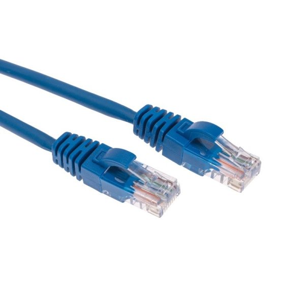 Фото Патч-корд U/UTP, CAT 5e, RJ45-RJ45, 26AWG, LSZH, синий, 5м  REXANT (02-0104-5)
