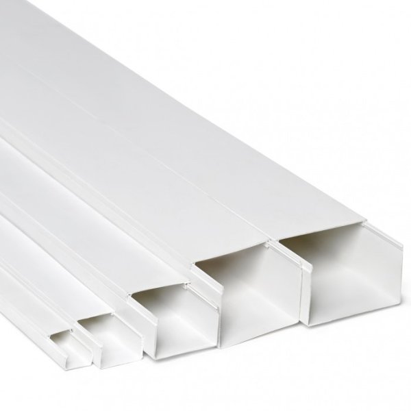 Фото Кабель-канал 80х60 двойной замок, белый (512-001)