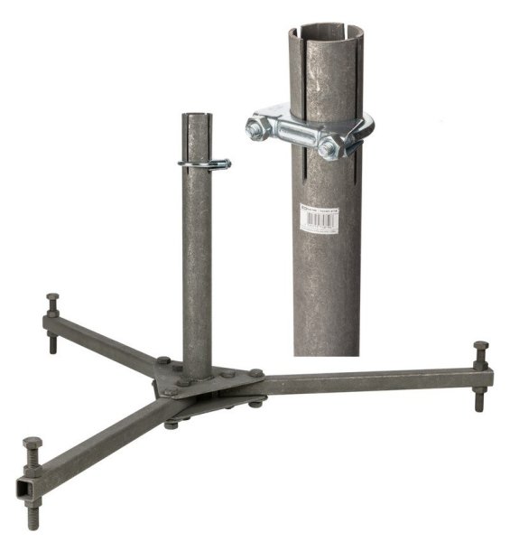 Фото Тренога для молниеприемной мачты высотой 4-7 м (без оснований), термодиффузия TDM (SQ2401-3118)