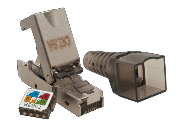 Фото Коннектор 8P8C STP Cat.6A (RJ-45) (10-0240-1)