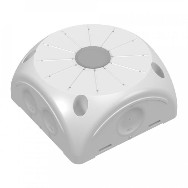 Фото Коробка распределительная 60-0505-9003 для видеокамер двухкомпонентная с мембранами безгалогенная (HF) белая 100х100х50 (60-0505-9003)