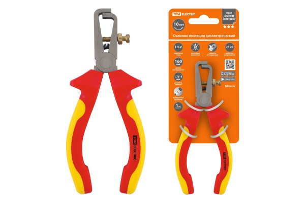Фото Съемник изоляции диэлектрический 160мм, 1000В, CR-V «ЭкспертЭлектрик» TDM (SQ1010-0105)