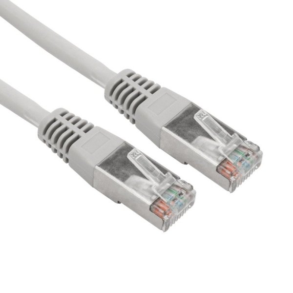 Фото Шнур коммутационный, патч-корд F/UTP RJ45-RJ45, CAT 6, ZH нг(А)-HF, серый, 0,5м REXANT (18-8101-1)