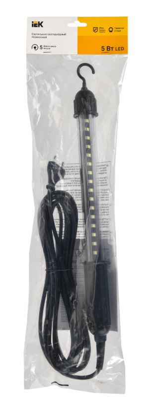 Фото Светильник светодиодный переносной ДРО 2060 IP44 шнур 5м черный (LDRO2-2060-60-5M-K02)