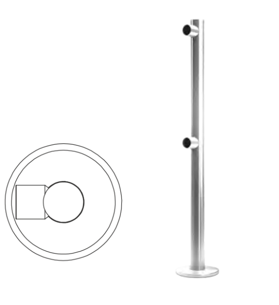 Фото Стойка ограждения односторонняя