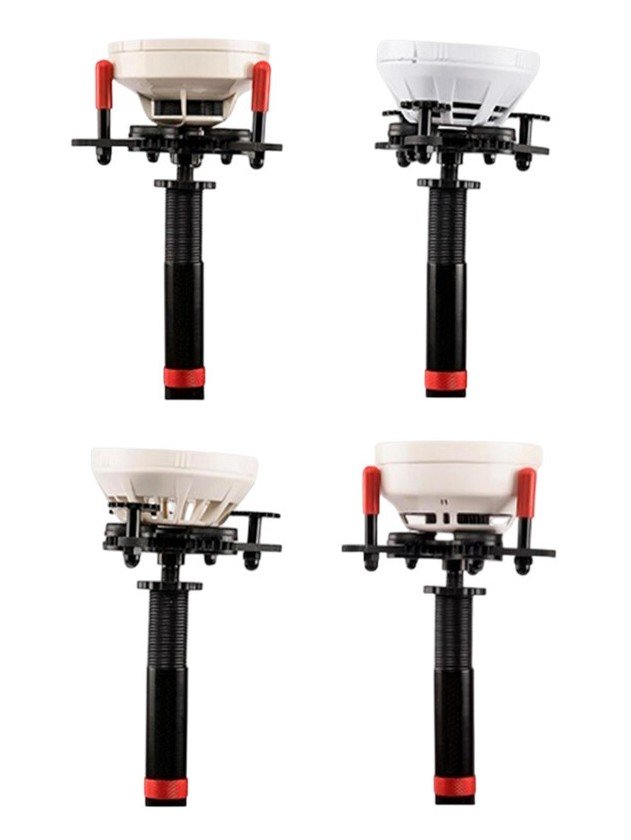 Фото Универсальный съёмник пожарных извещателей, штанга телескопическая, 8-ми секционная 2.0-12 метров, чехол для переноски и хранения штанги 12м