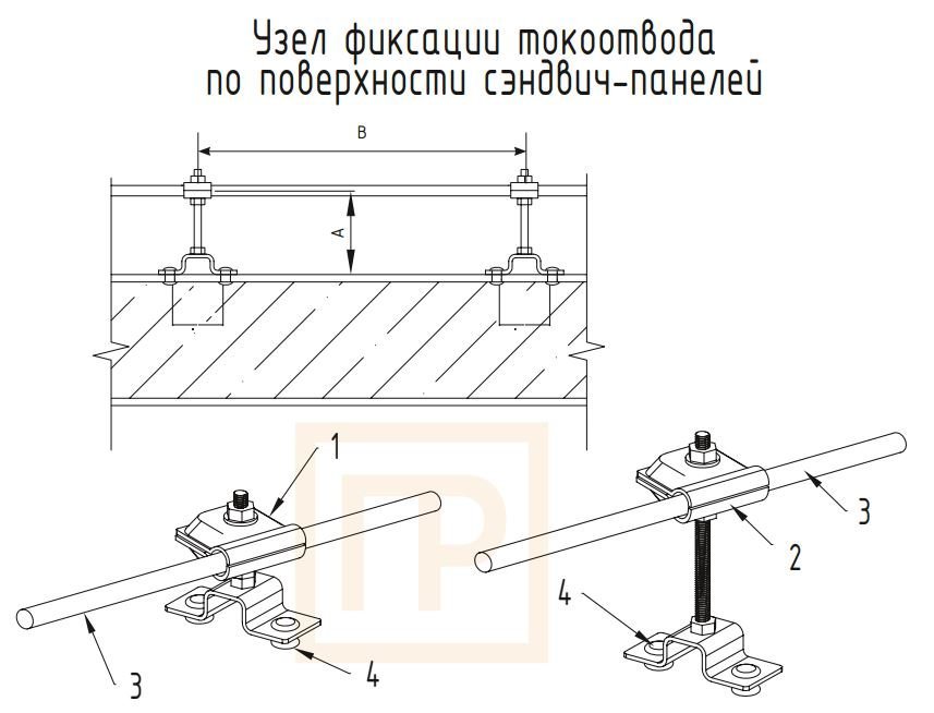 Фото Держатель проводника на горизонтальных и вертикальных поверхностях L25мм TDZ (PR08.12699)