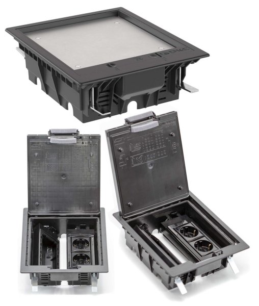 Фото Лючок напольный c изменяемой глубиной, 8 модулей (88308)