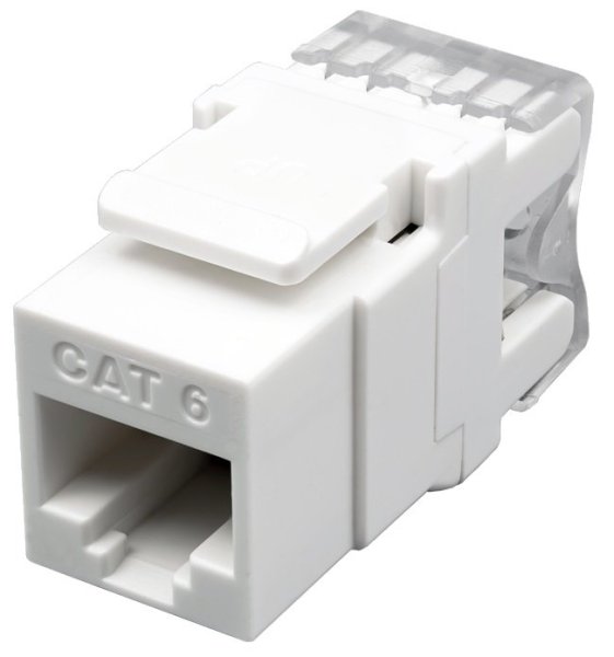 Фото Розеточный модуль Keystone Jack 8P8C (RJ-45) UTP Cat.6 (10-0341)