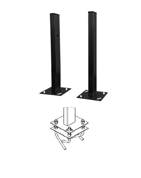 Фото Стойка для фотоэлемента 1,5м "Аякс" исп.01, под бетонирование, черная