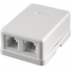 Фото STK-RJ-45(8P8C), CAT.6, 2 выхода, Dual IDC компьютерная розетка