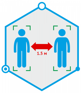 Фото TRASSIR Social Distance Detector