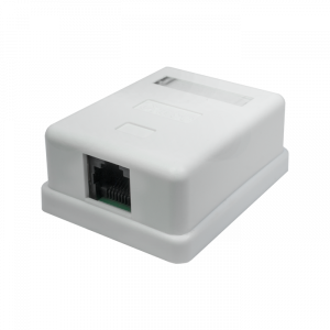 Фото Розетка настенная RJ-45, 8P8C, Cat.5e, 1 порт UTP (10-0307)