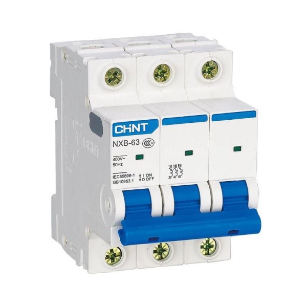 Фото Выключатель автомат. модул. 3п C 63А 6кА NXB-63 (R) CHINT (814176)