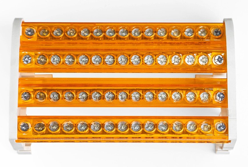 Фото Шина на DIN-рейку в корпусе (кросс-модуль) 4х15 (PR08.32834)