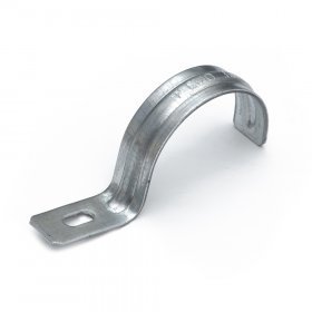 Фото Скоба металлическая однолапковая усиленная противопожарная СМОУ d38-40 мм (50 шт) (PR13.02405)