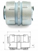 Фото Муфта соединительная для металлорукава МСМ-50 (zeta40815)