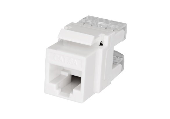 Фото Розеточный модуль Keystone Jack 8P8C (RJ-45) UTP Cat.6A (10-0338)