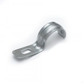 Фото Скоба металлическая однолапковая усиленная противопожарная СМОУ d25-26 мм (100 шт) (PR13.02403)