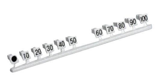 Фото Маркировочная вставка 10...100 для плинтов ПВТ (120905-00127)