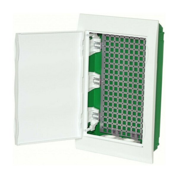 Фото City9 Box IT 36 модулей встраиваемый с белой дверцей, 2 розетки (EZ9E312P2FIT)