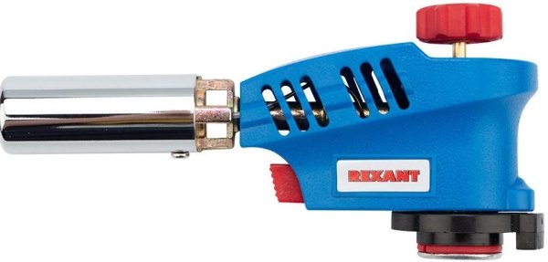 Фото Газовая горелка-насадка GT-20 с пьезоподжигом REXANT (12-0020)