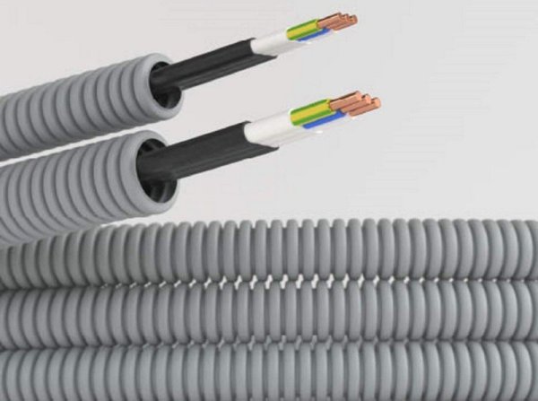 Фото Труба ПВХ D20 + ВВГ-Пнг(А)-LS 3х2,5 Конкорд (9S920100KF)