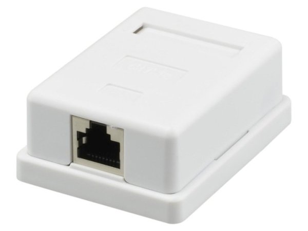 Фото Розетка настенная RJ-45, 8P8C, Cat.5e, 1 порт FTP (10-0354)