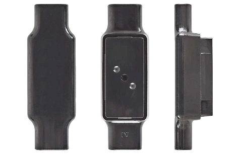 Фото Соединитель однопарный, черный, 0,9-1,3мм (диаметр изоляции до 4,4мм) (120501-00018)