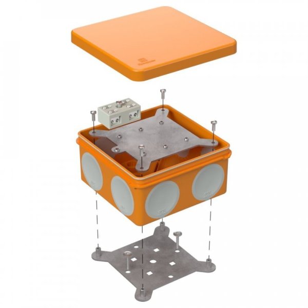 Фото Коробка огнестойкая разветвительная для о/п двухкомпонентная 100х100х50 (60-0300-FR6.0-4-2-Р)