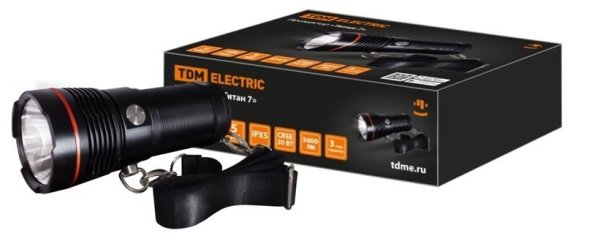 Фото Прожектор «Титан 7» 30Вт, 3600лм, 4х18650, IPX5, Type-C (SQ0350-0067)