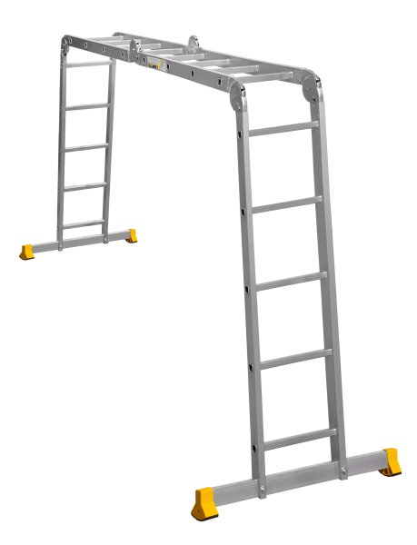 Фото Лестница алюминиевая шарнирная (T445)