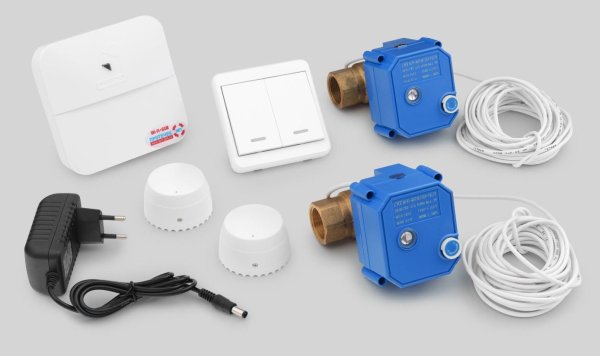 Фото ИПРо "Протечек.НЕТ" ПРОФИ врезной 1/2, GSM+Wi-Fi комплект