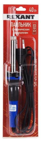 Фото Паяльник REXANT, керамический нагреватель, долговечное жало,  40 Вт, 230 В, серия "МАСТЕР" (12-0123)