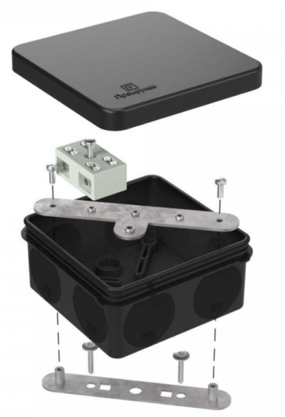 Фото Коробка огнестойкая разветвительная для о/п двухкомпонентная 80х80х40 (60-0210-9005-FR6.0-4-2-Р)