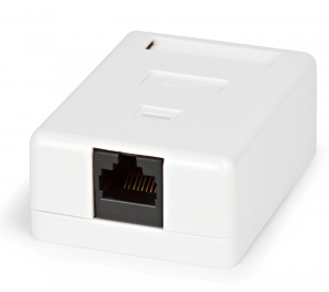 Фото STK-RJ-45(8P8C), CAT.6, 1 выход, Dual IDC компьютерная розетка