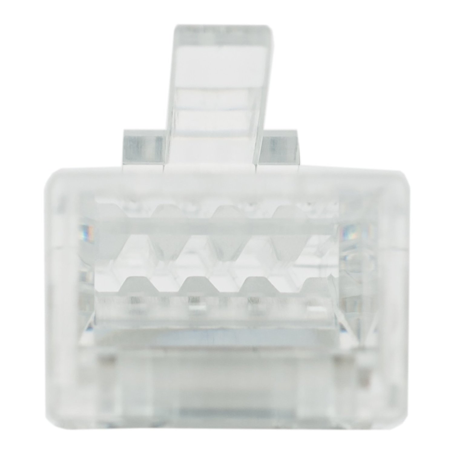 Фото Коннектор (вилка) UTP кат.6 8P8C универсальная, 15U", 3 зубца (100 шт) (DR-3003)