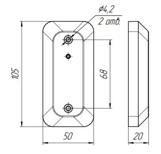 Фото RD-26-Mifare IP66 "Аякс", черный