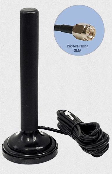 Фото Антей 909М SMA 5м, на магните, 5,5dB