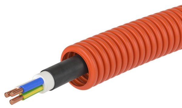 Фото Труба ПНД D20 + ВВГнг(А)-LS 3х2,5 (ГОСТ+) (7S920100)